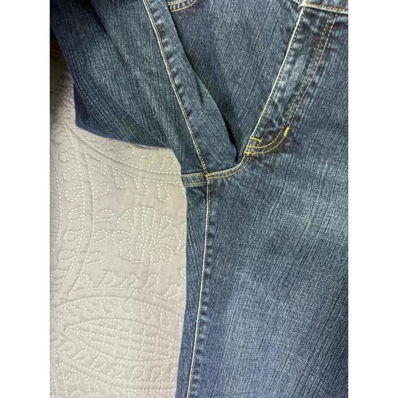 Gap Bootcut Jeans Womens Size 10 Long Blue Cotton Blend Distressed Mid Rise - Picture 4 of 9